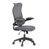 Kancelářská židle šedá síťovina černý plastový kříž AKZ114S