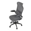 Kancelářská židle šedá síťovina černý plastový kříž AKZ114S