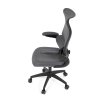 Kancelářská židle šedá síťovina černý plastový kříž AKZ114S