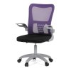 Kancelářská židle fialová síťovina šedý plast AKZ116F