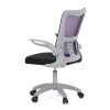 Kancelářská židle fialová síťovina šedý plast AKZ116F