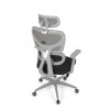 Kancelářská židle šedá síťovina šedý plast AKZ120C