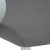 Židle kancelářská bílý plast šedý MESH a šedá látka AKZ124S