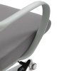 Židle kancelářská bílý plast šedý MESH a šedá látka AKZ124S