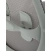 Židle kancelářská bílý plast šedý MESH a šedá látka AKZ124S