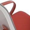 Židle kancelářská bílý plast šedý MESH a červená látka AKZ124CE