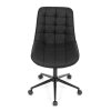 Židle kancelářská černá látka v dekoru broušené kůže AKZ125C