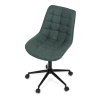 Židle kancelářská zelená látka v dekoru broušené kůže AKZ125Z