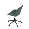 Židle kancelářská zelená látka v dekoru broušené kůže AKZ125Z