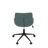 Židle kancelářská zelená látka v dekoru broušené kůže AKZ125Z