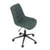 Židle kancelářská zelená látka v dekoru broušené kůže AKZ125Z