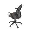 Židle kancelářská látka černá houpací mechanismus AKZ126C