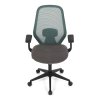Židle kancelářská látka zelená houpací mechanismus AKZ126Z