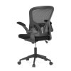 Kancelářská židle černá látka sklápěcí područky AKZ127C