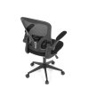 Kancelářská židle černá látka sklápěcí područky AKZ127C