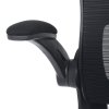 Kancelářská židle černá látka sklápěcí područky AKZ127C