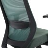Židle kancelářská zelená MESH síťovina synchronní mechanismus AKZ128Z