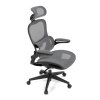 Kancelářská židle šedá síťovina plastový kříž AKZ130S