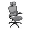 Kancelářská židle šedá síťovina plastový kříž AKZ130S