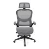 Kancelářská židle šedá síťovina plastový kříž AKZ130S