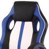 Herní židle modrá bílá a černá ekokůže houpací mechanismus AKZ132M