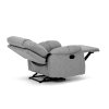 TV a relaxační křeslo světle šedá látka AKR116SS
