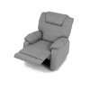 TV a relaxační křeslo světle šedá látka AKR116SS