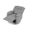 TV a relaxační křeslo světle šedá látka AKR116SS