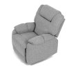 TV a relaxační křeslo světle šedá látka AKR116SS