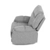 TV a relaxační křeslo světle šedá látka AKR116SS