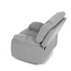 TV a relaxační křeslo světle šedá látka AKR116SS