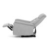 TV a relaxační křeslo s el ovládáním stříbrná látka AKR118ST