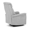 TV a relaxační křeslo s el ovládáním stříbrná látka AKR118ST