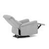 TV a relaxační křeslo s el ovládáním stříbrná látka AKR118ST