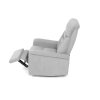 TV a relaxační křeslo s el ovládáním stříbrná látka AKR118ST