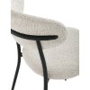 Židle jídelní krémová látka černé nohy AJZ190K