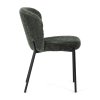 Židle jídelní zelená látka černé nohy AJZ191Z