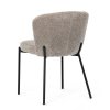 Židle jídelní lanýžová látka černé nohy AJZ191L
