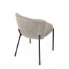 Židle jídelní lanýžová látka černé nohy AJZ191L