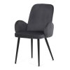 Židle jídelní  šedá látka černá noha AJZ195S