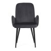 Židle jídelní  šedá látka černá noha AJZ195S