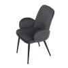Židle jídelní  šedá látka černá noha AJZ195S