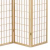Paraván dřevěný 3 dílný bílá netkaná textilie přírodní APA102PR