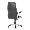 Křeslo kancelářské šedá ekokůže houpací mechanismus AKZ190S