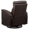 TV křeslo hnědá látka v dekoru kůže AKR136H