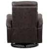 TV křeslo hnědá látka v dekoru kůže AKR136H