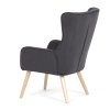 Křeslo šedá manšestrová látka AKR152S