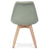 Židle jídelní zelená látka nohy buk AJZ198Z