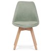 Židle jídelní zelená látka nohy buk AJZ198Z
