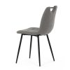Židle jídelní šedá látka AJZ204S